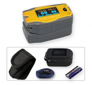 Kinder Fingerpulsoximeter OxyWatch MD300 C52 *Bär* mit OLED-Anzeige und Zubehör