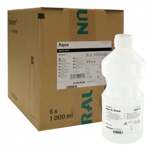 B.Braun Sterilwasser Spüllösung 6 x 1L Ecotainer® (Karton mit 6 x 1000 ml)