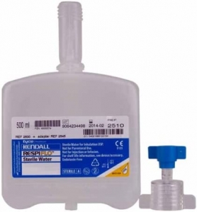 Großabnehmerpaket - Sterilwasser RESPIFLO 500 ml mit Adapter - 1 Palette  mit 30 Karton a 15 Flaschen
